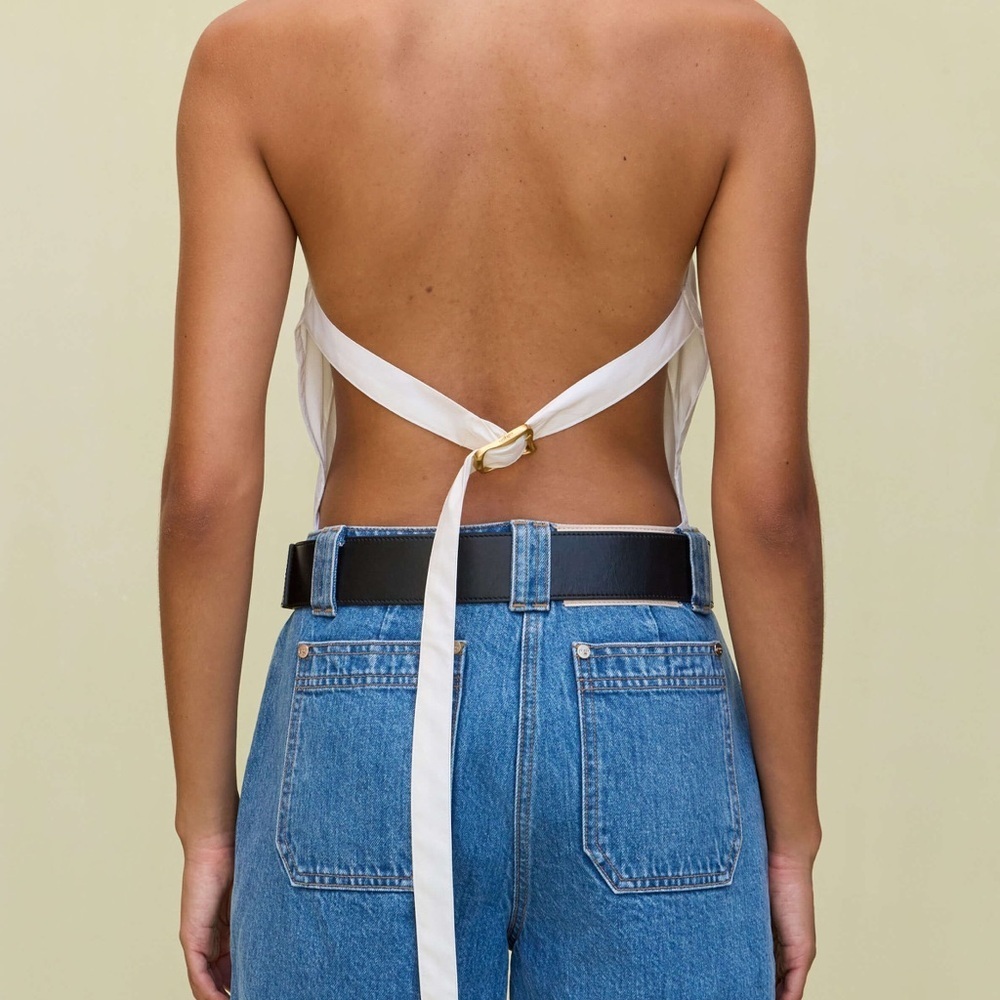 NWT Cult Gaia Women's Meerah Women's Leather Belt Size XS/Small - Picture 6 of 9